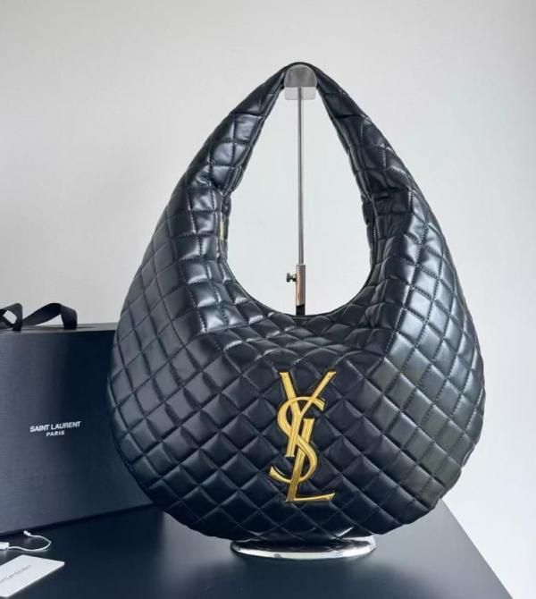 Saint Icare Quilted Nappa Hobo Shoulder Tote Bag
