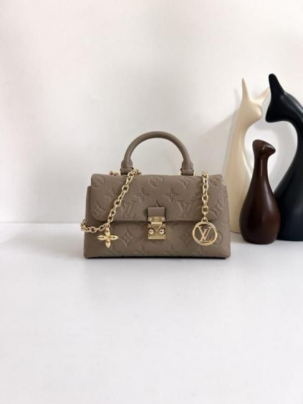 LV leather Bag with Double Box premium quality