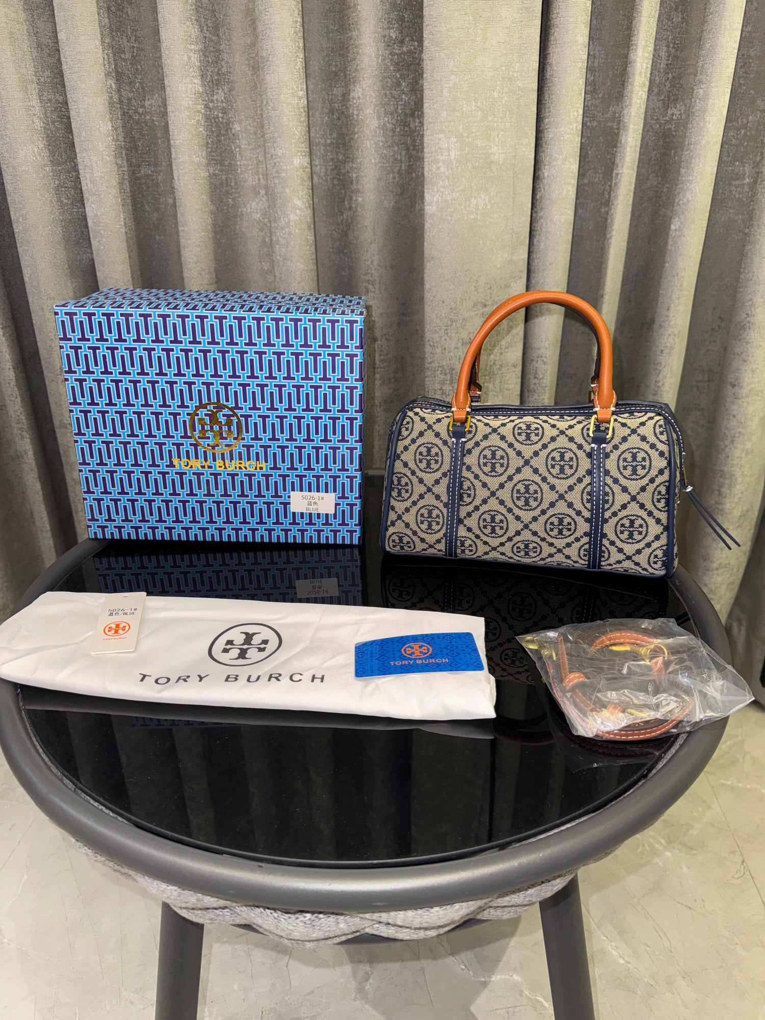 TB monogram barrel bag premium quality with og box