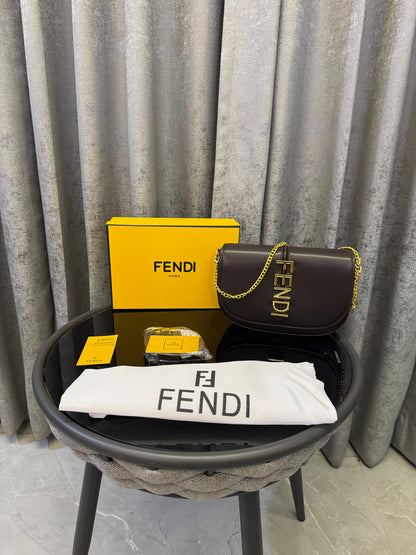 FDi graphy and iconic metal lettering Bag with Box premium quality