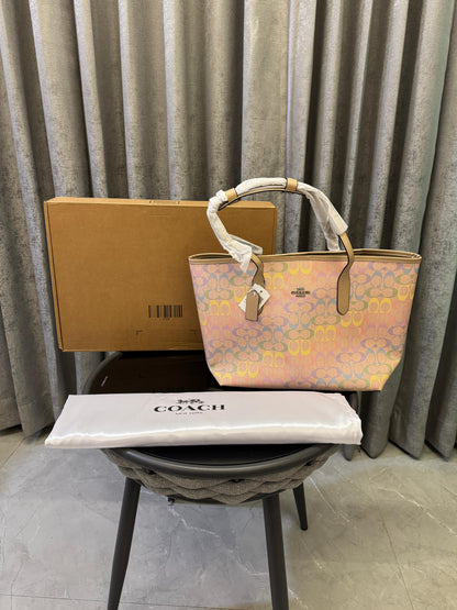 CH City Tote bag in Rainbow Signature Canvas Bag with Box premium quality