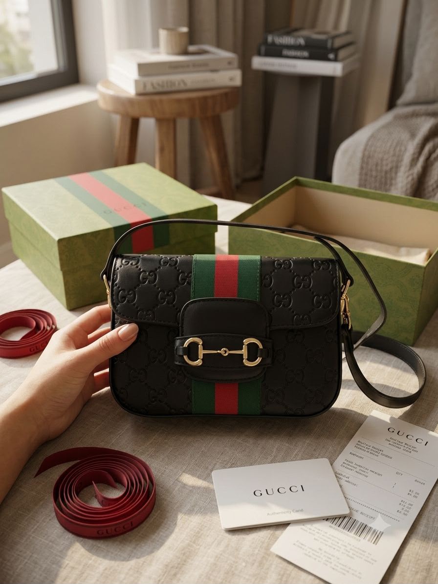 GCI horsebiet handbag premium quality with orignal box
