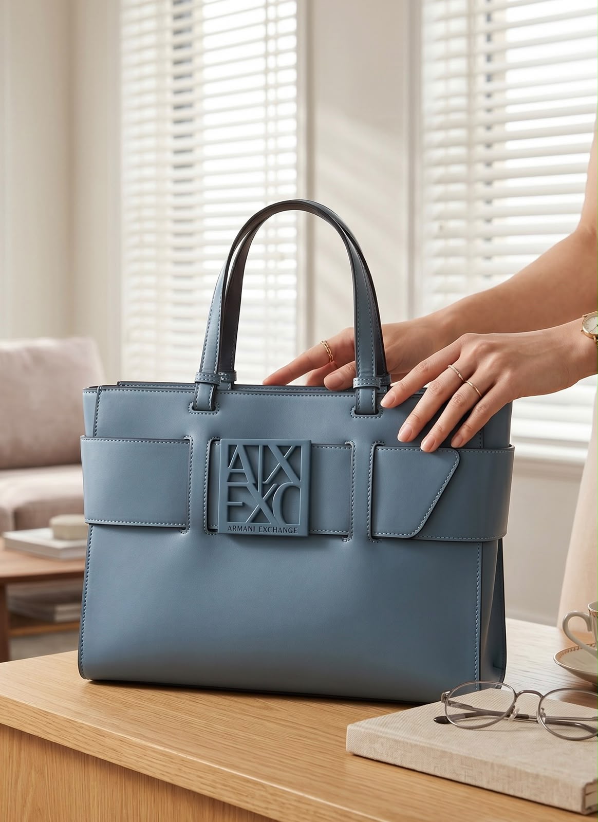 ARM Exchange Susy Leather Tote Bag with premium quality box