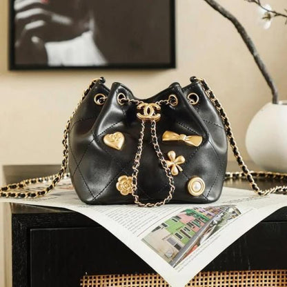 CN Bowtie mini bucket bag with premium quality bow