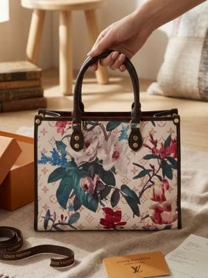 LV on the go limited edition with dust bag and premium quality box