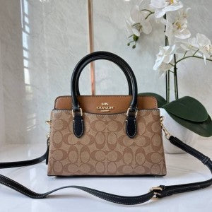 CH mini darcie carryall in signature chambray bag with box