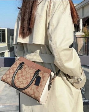 CH mini darcie carryall in signature chambray bag with box