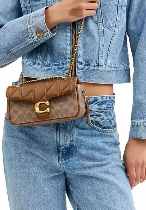 CH georgie flower daisy embroidery tabby shoulder bag with box