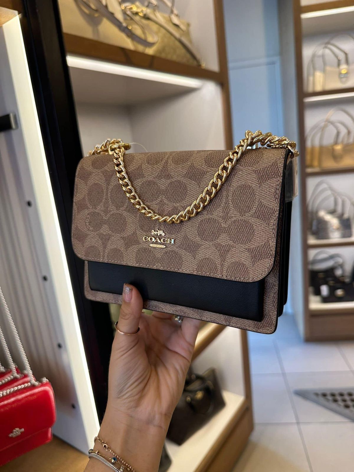 CH Klare flower Crossbody In Signature Bag With OG Box &amp; Dust Bag
