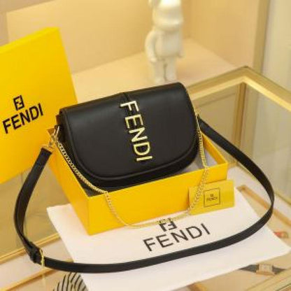 FDi graphy and iconic metal lettering Bag with Box premium quality